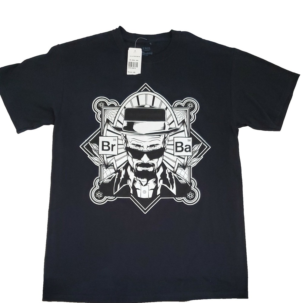 Breaking Bad Heisenberg T-Shirt Mens Medium Black Walter White Spencers 2013 New